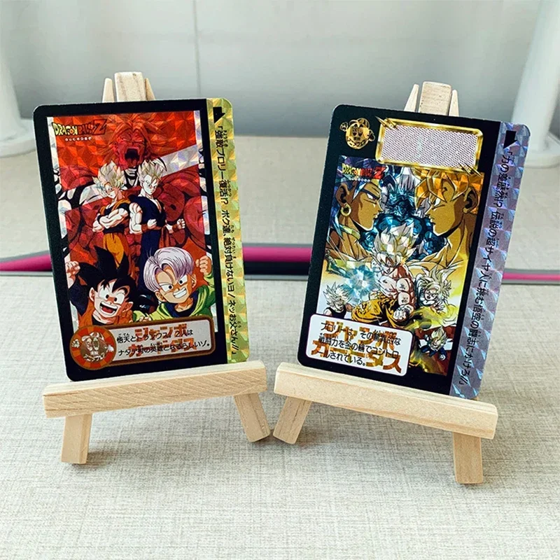 Dragon Ball Super Kakarotto Torankusu Bejta Yonsei DIY Homemade Bronzing Flash Card Christmas Birthday Gift Game Toys