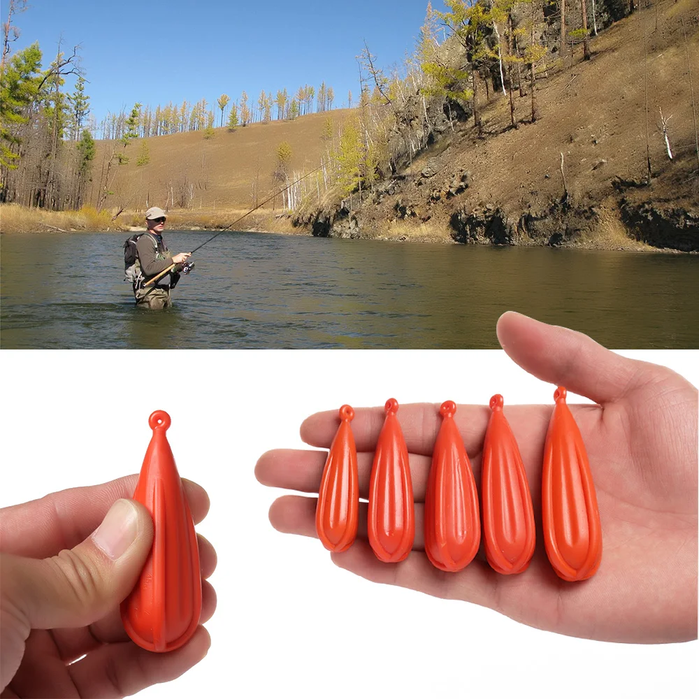 5Pcs PVC Improving Casting Skill Throwing Action Baitcasting Rubber Fishing accessories Fishing Practice Plug Kids Casting Plug