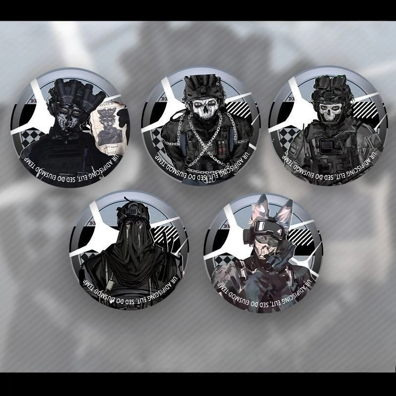 Game Warrior Calling Coin Badge Personalized Round Brooch Funny Cartoon Pins Bag Clothes Accessories Fans Souvenir Gifts