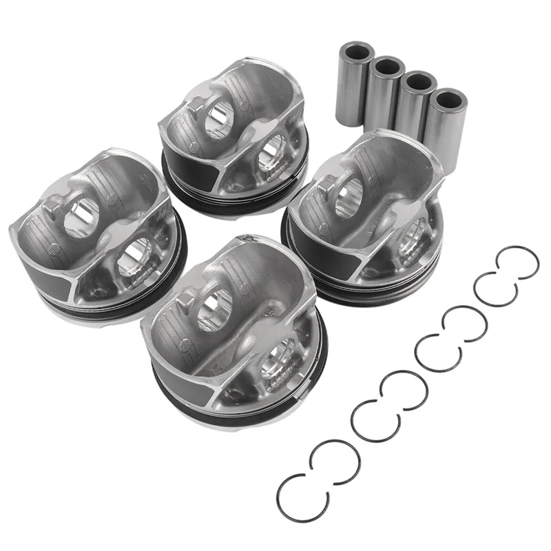 

Pistons&Rings Set CR 11:1/Φ84mm/Φ22mm Silver Metal For BMW 2.0T 220IM 320I 420I 420I
