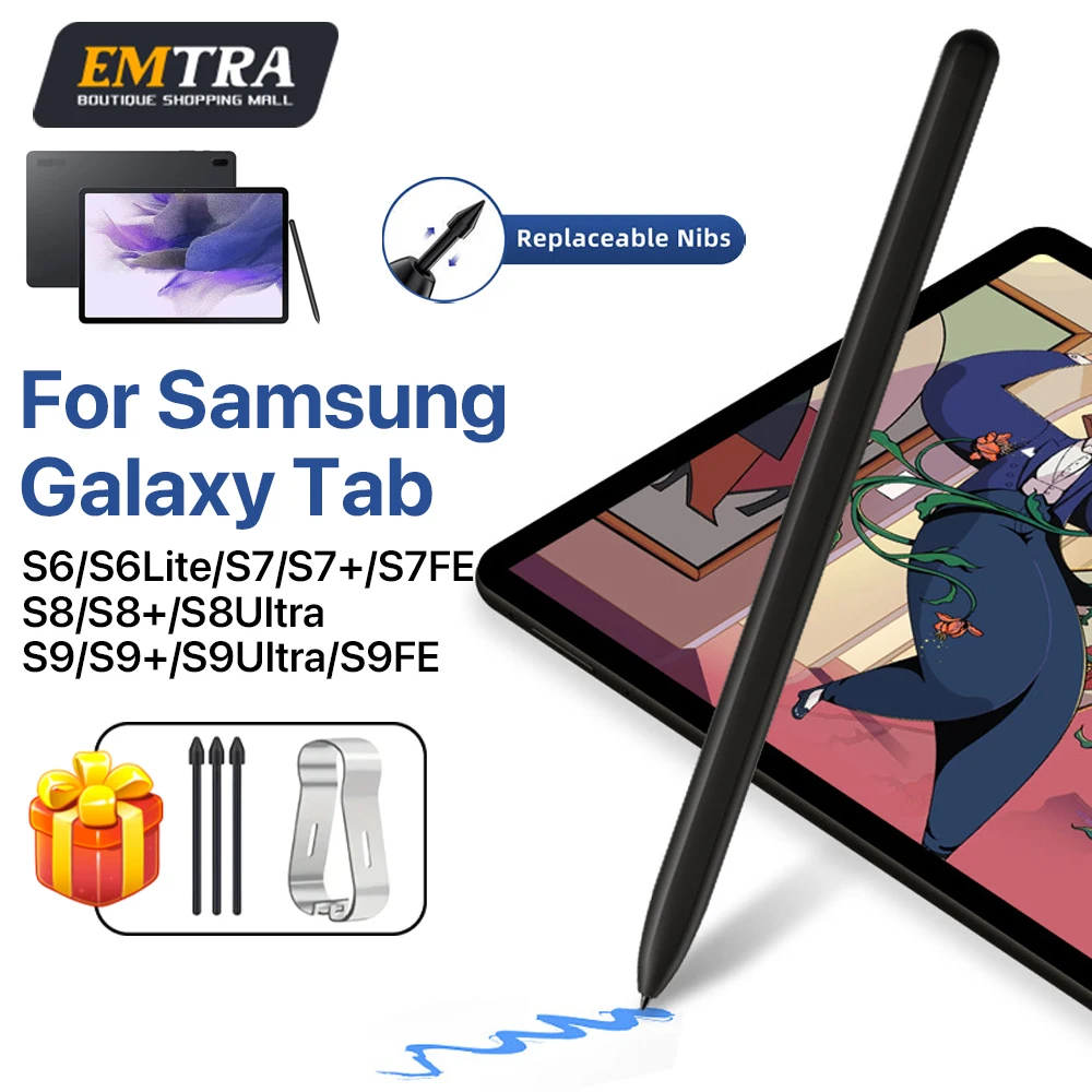

New Palm Rejection S Pen for Samsung Galaxy Tablet Tab S6 S6Lite S7 S7+ S8 S8+ S9 S10 S9+ S8 S9Ultra S7 S9FE Without Bluetooth