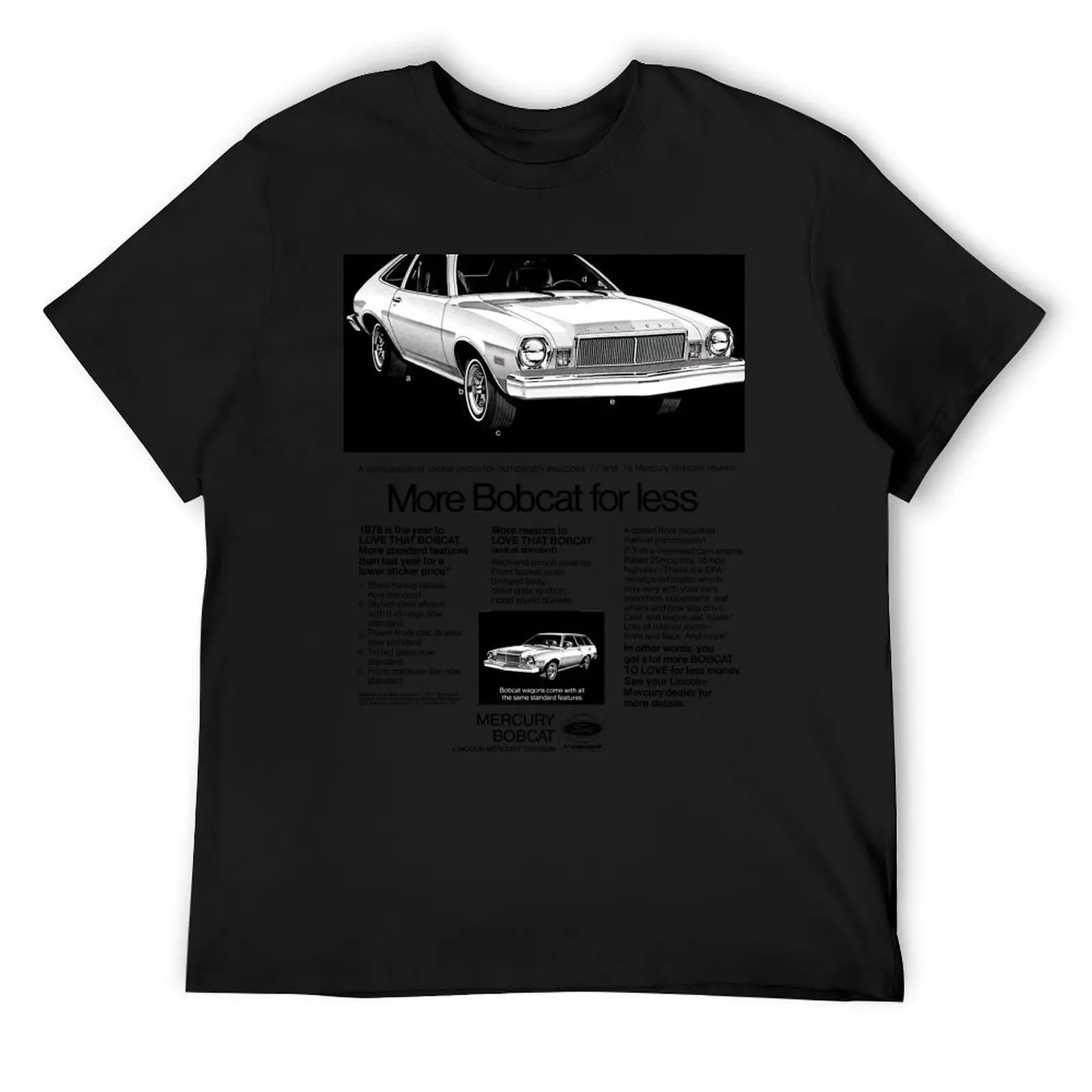 

MERCURY BOBCAT T-Shirt Luxury man heavyweights anime stuff mens graphic t-shirts anime