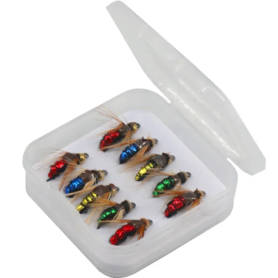 High Carbon Steel Hook Insects Flies Fly Fishing Lures Bait Fish Tackle with Super Sharpened Crank Hook Perfect Decoy