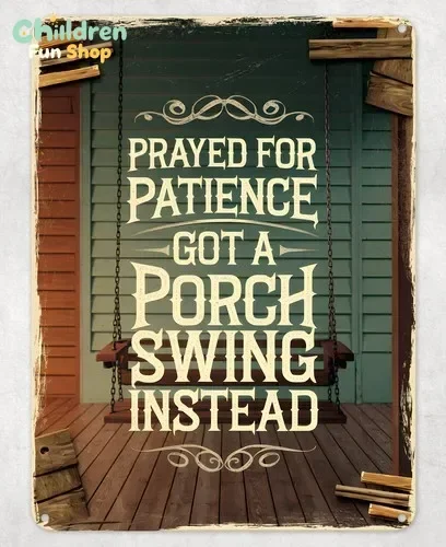 Got a Porch Swing Instead Metal Poster Wall Tin Sign Man Cave Shed Home Plaque --Tin Sign