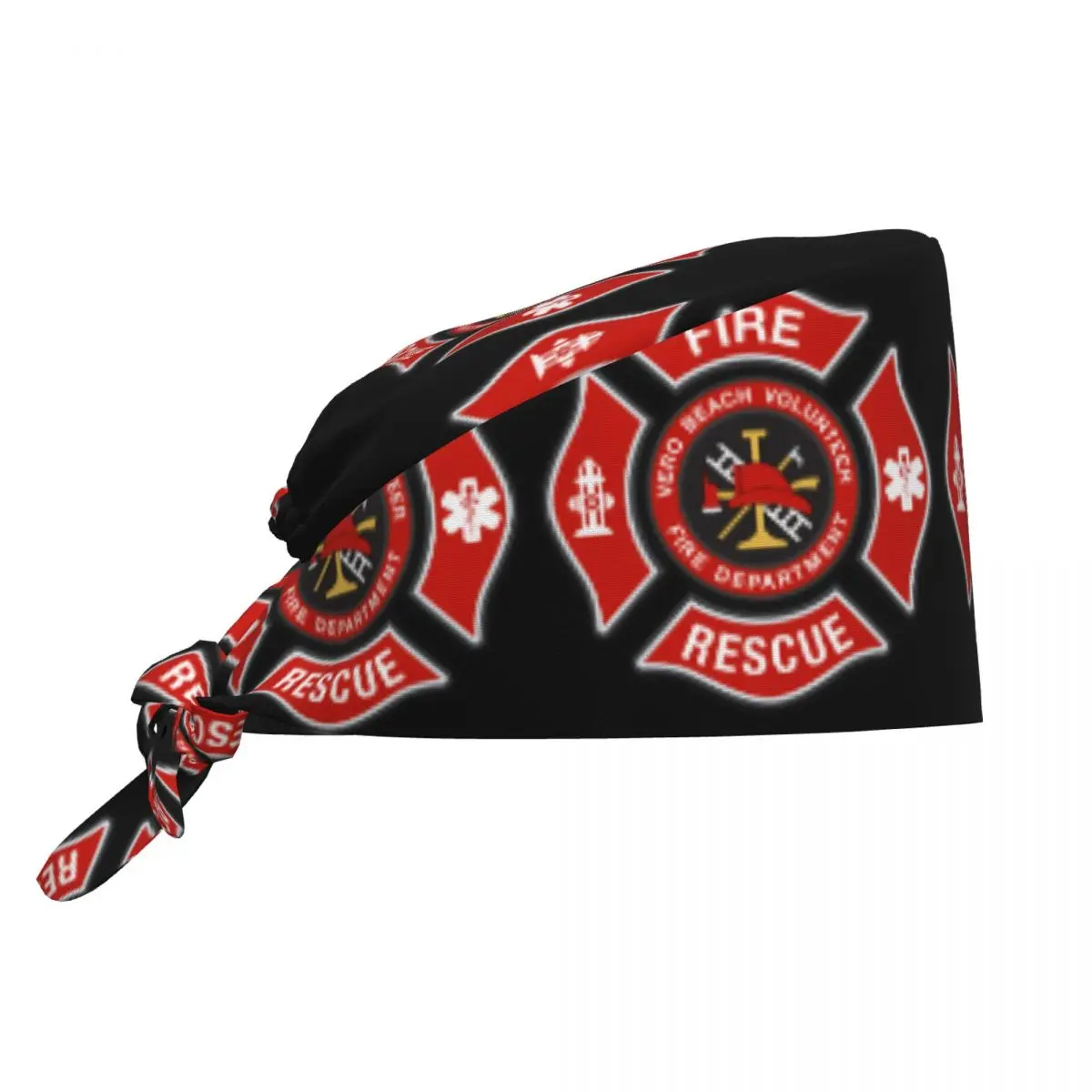 Adjustable Fire Rescue Firefighter Working Hat Women Men Surgical Hat Scrub Nursing Doctor Surgeon Cap for Nurse