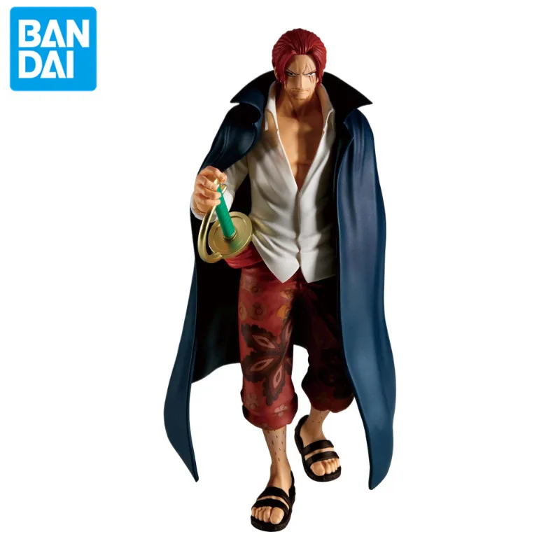 Bandai Genuine Anime One Piece Red Hair Shanks PVC 16cm BRC Character Scene Figure Model Toy Peripheral Gift Doll Collection