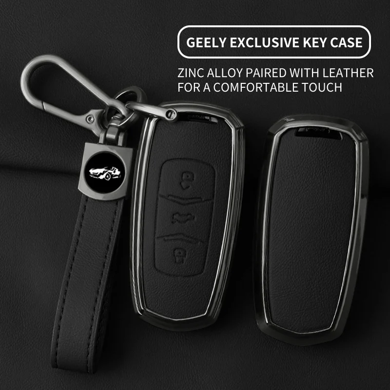 Zinc Alloy Car Key Cover Remote Fob Case For Geely Emgrand EC7 EC718 EC715 Global Hawk GX7 Shell Jacket Protector