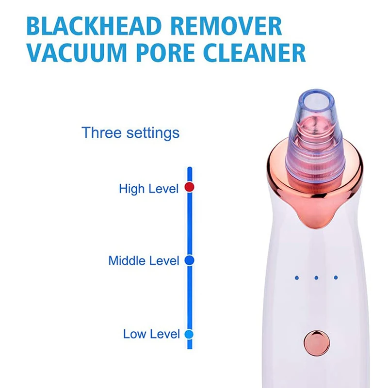 Newest Model 5 in 1 Blackhead Vacuum Remover Deep Cleaning Electric Beauty Gadgets for Face and Skin It Plug