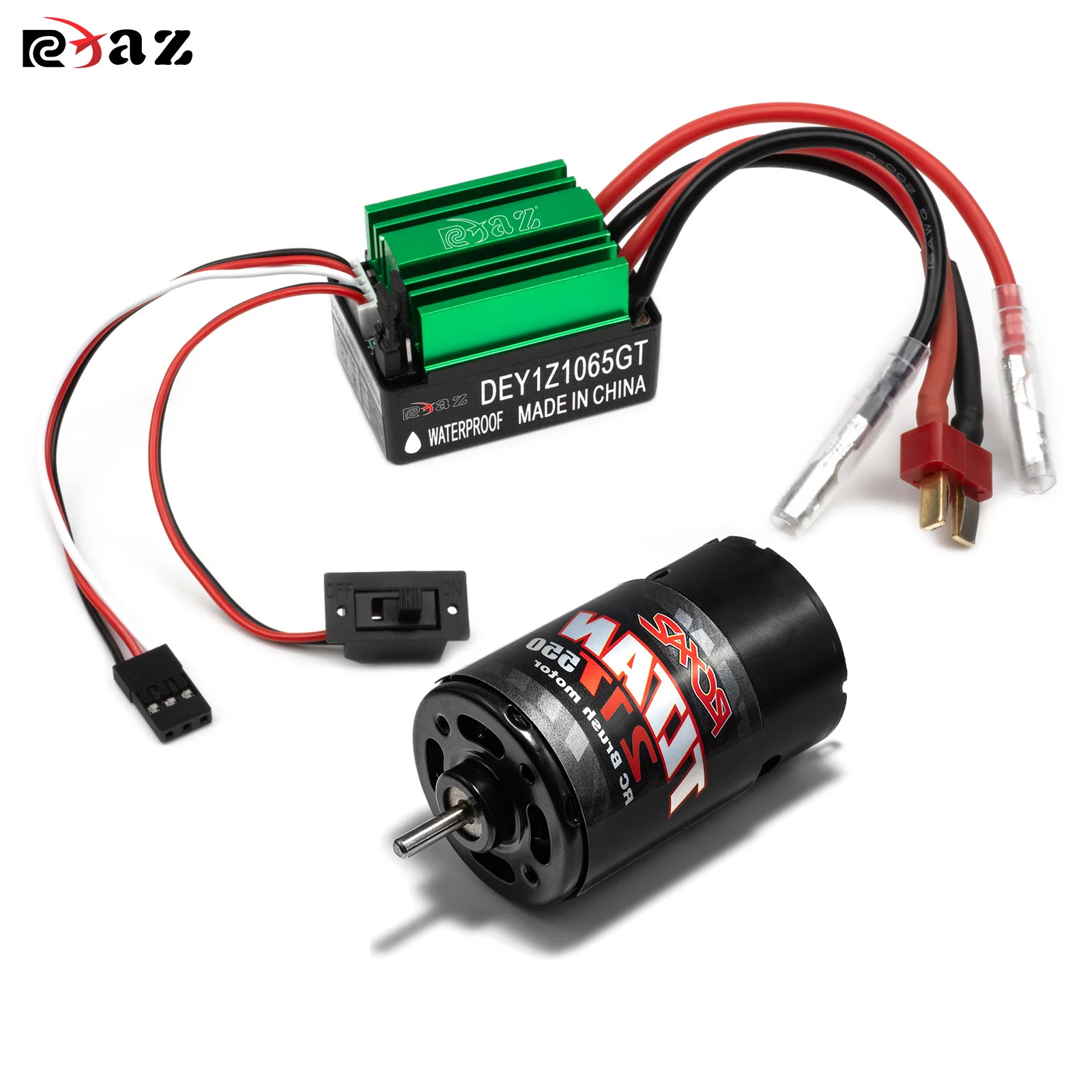 

REDAZ 550 Brushed Motor & 320A Waterproof ESC Set 2-3S Lipo for 1/10 RC Off-Road Crawler Buggy Car Replacement Parts