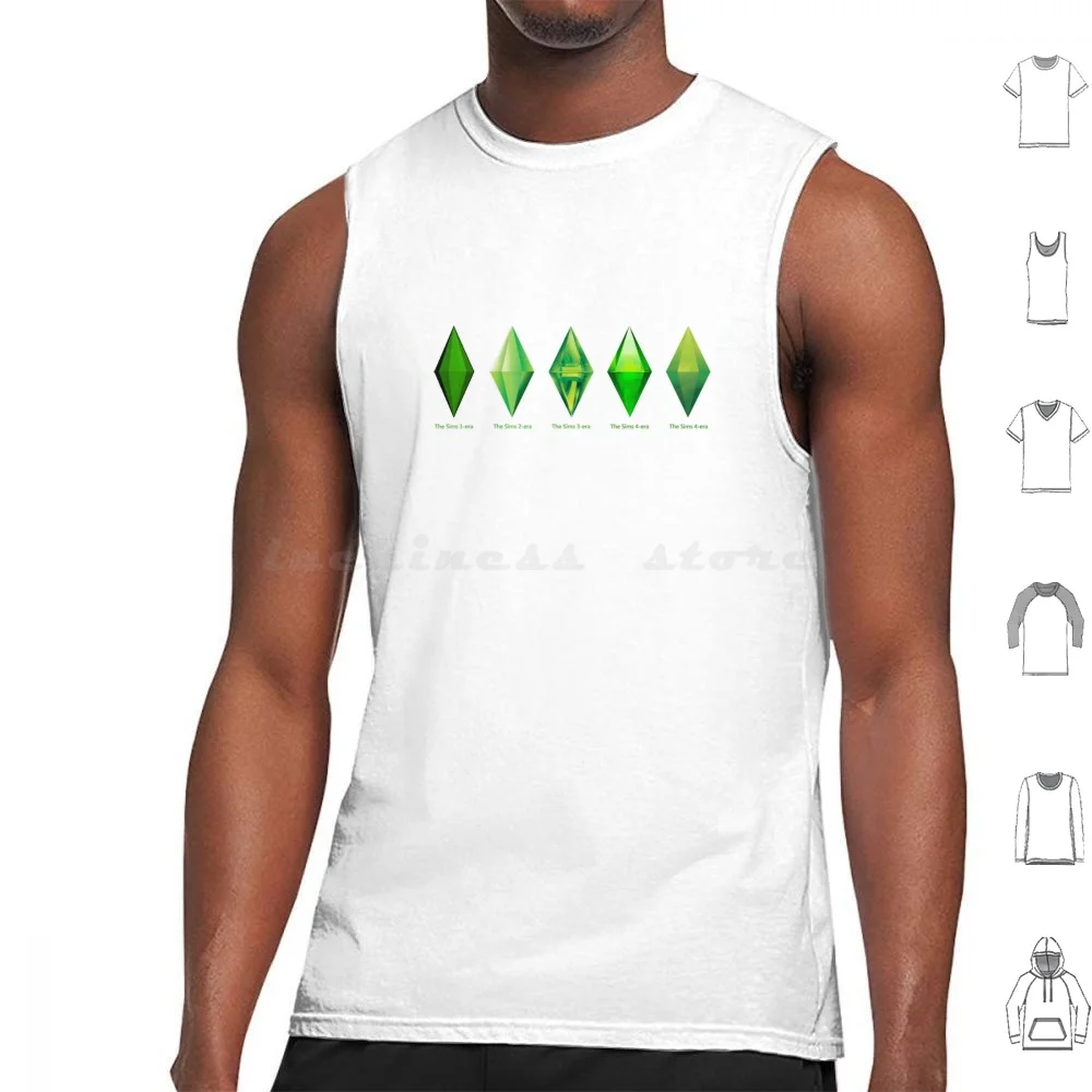 Plumbob Throughout The Years Tank Tops Vest Sleeveless The Sims The Sims 1 The Sims 2 The Sims 3 The Sims 4 Ts4 Sims 4 Sims 3