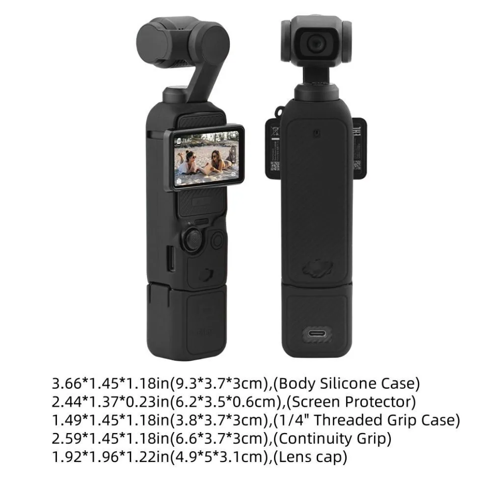 Silicone Camera Protective Cover Soft Sleeve Durable Gimbal Camera Case Dustproof Anti-Scratch Anti-bump Cover