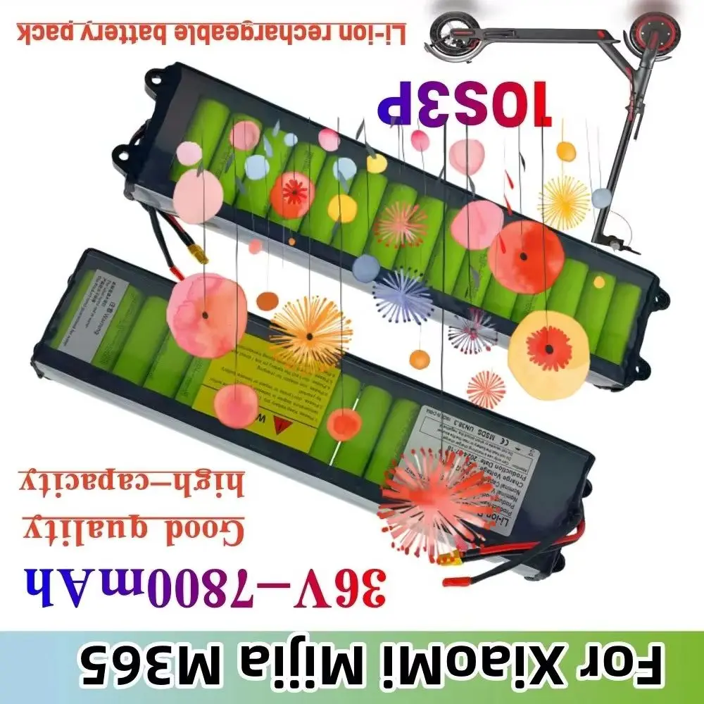 

New 36V 7800mAh Li-ion Rechargeable Battery for XiaoMi M365 Electric Scooter with SM And XT30 Connectors Built-in BMS Protection
