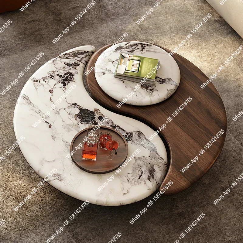 Xx Round Coffee Table Living Room Home New Size Apartment Solid Wood Coffee Table Creative New Chinese Coffee Table