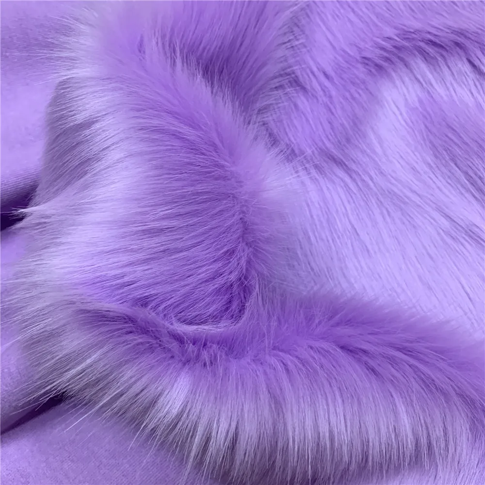 Wholesale thick quality pile 5cm plush fox fur,felt cloth,faux fur fabric, Carpet Decoration Materials