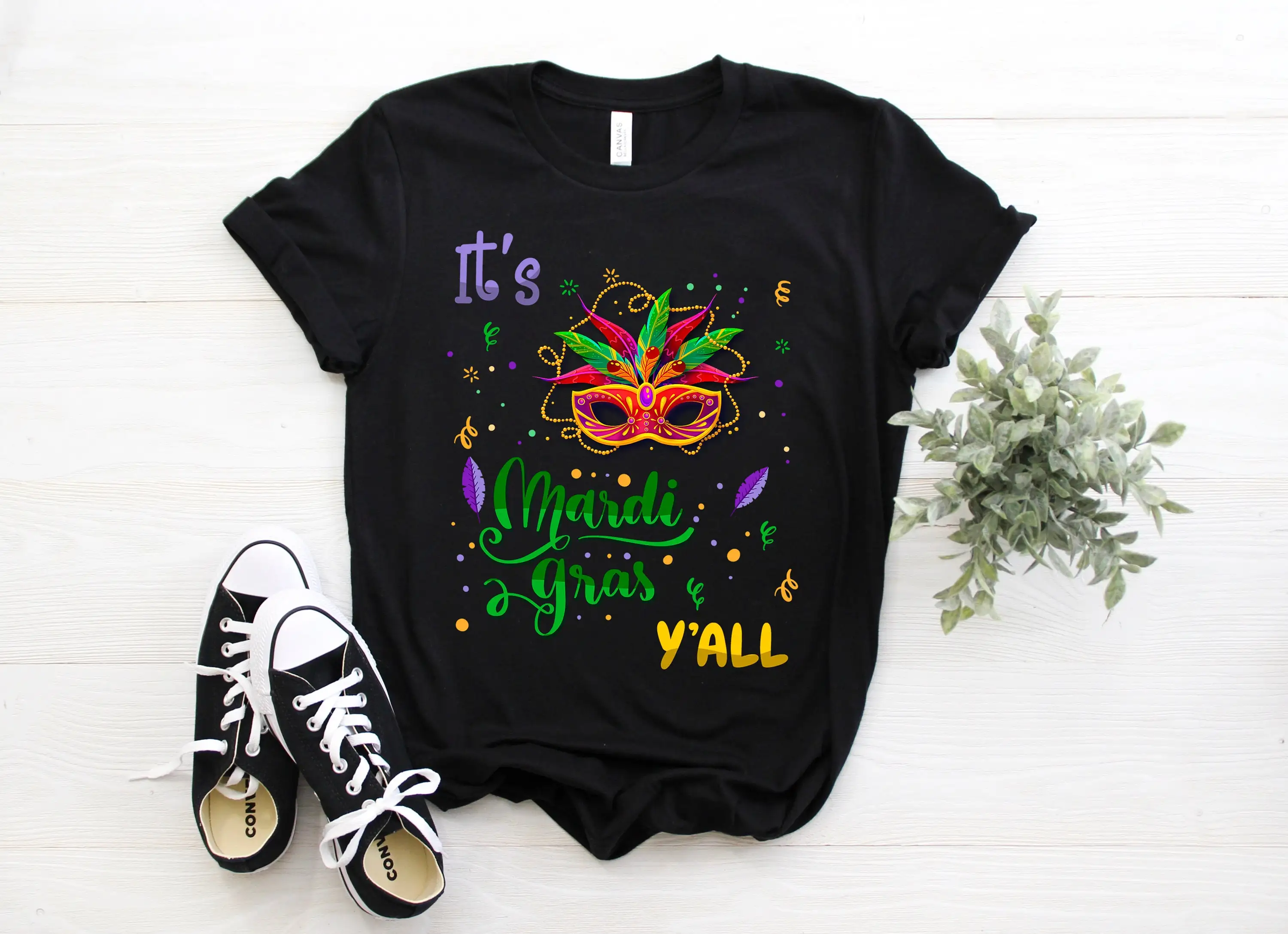 It'S Mardi Gras Y'All Cool Carnival Lover T Shirt Love New Orleans Beads Parade Birthday Nola Costume Party Present