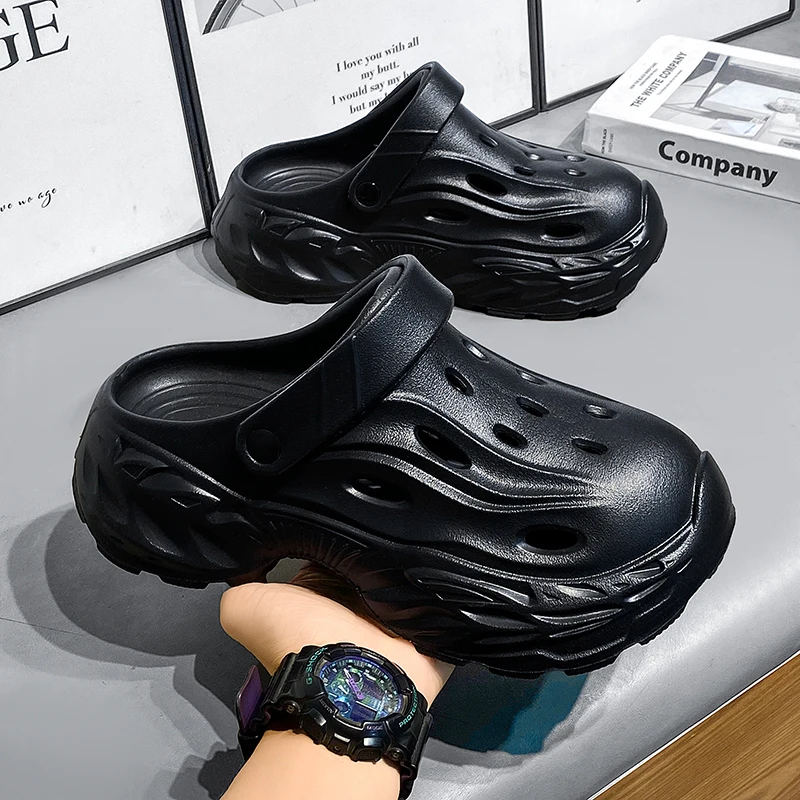 Sommer-Oberbekleidung für Herren und Damen, rutschfeste, geruchshemmende Zehensandalen mit dicker Sohle für Paare, lässige Strandpantoffeln – Detail 18