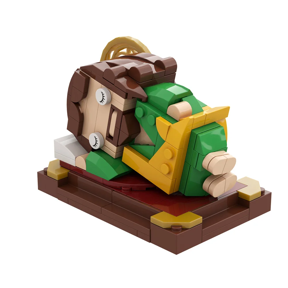 MOC St. Joseph Brickheadz bloque de construcción durmiendo San José padrino de la iglesia figura de acción ladrillo DIY juguete regalo para adultos