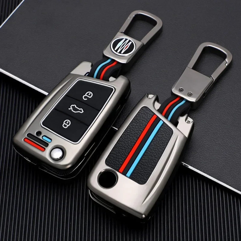 Car Remote Key Case Cover Shell For VW Volkswagen Golf 7 MK7 Tiguan MK2 For SEAT Ateca Leon FR 2 Ibiza For Skoda Octavia A7