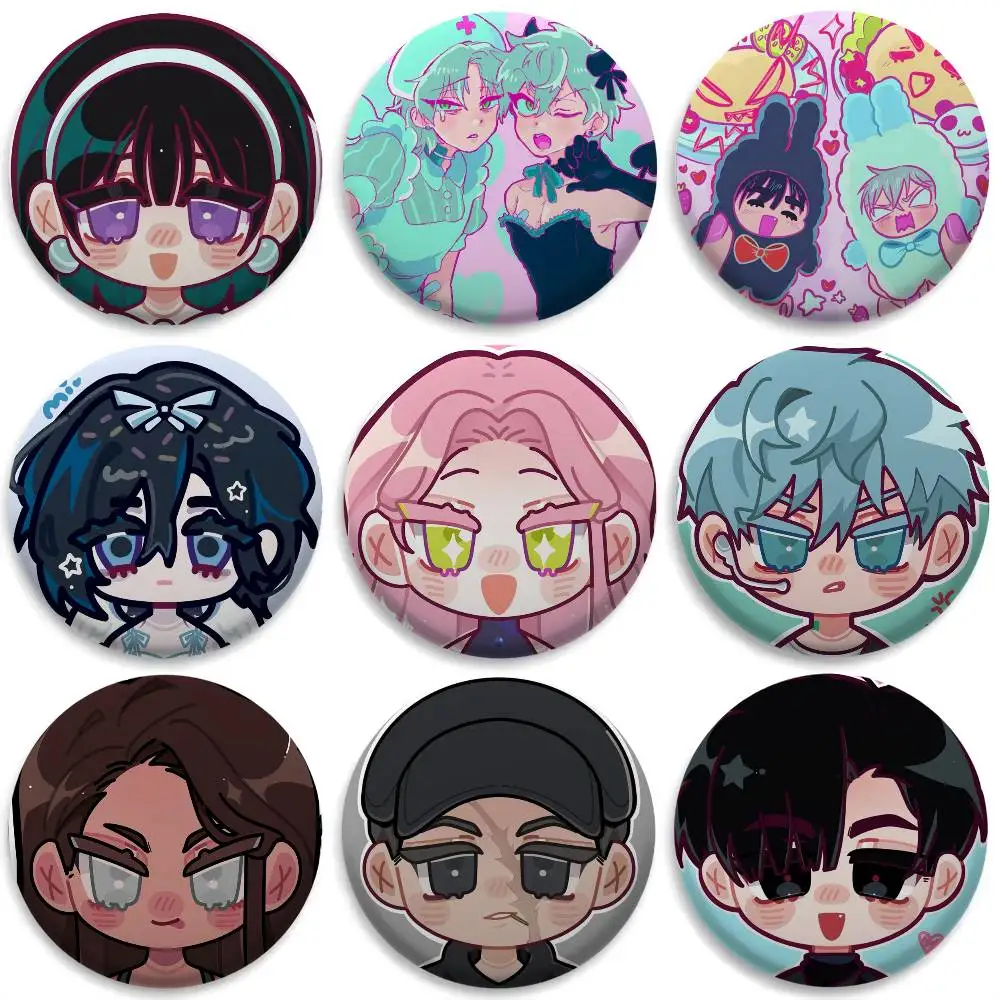 

Alien Stage Lapel Pins Ivan Till Badges Round Exquisite Badge Brooches Creative Pins For Clothes Hat Backpack Gift Accessories