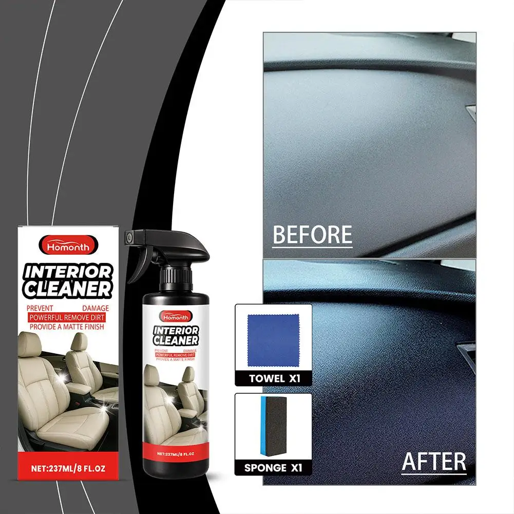Limpiador Interior de coche, elimina las manchas, limpia profundamente la tapicería del coche, salpicadero Interior, asientos, limpieza en aerosol Ki P1Z4