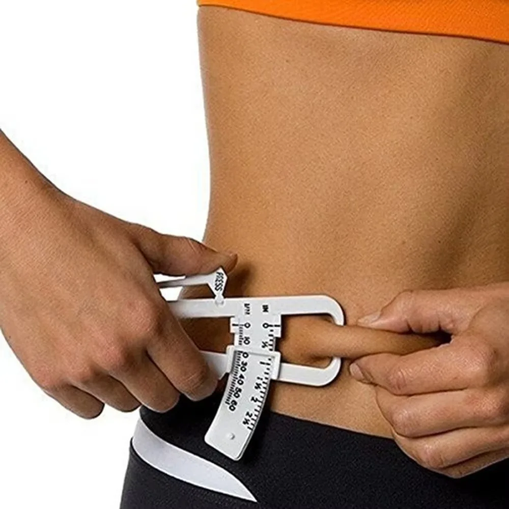 1 pçs crossfit corpo perda de gordura testador calculadora fitness pinça clipe medição pele fina dobra corpo gráfico de gordura equipamentos ginásio