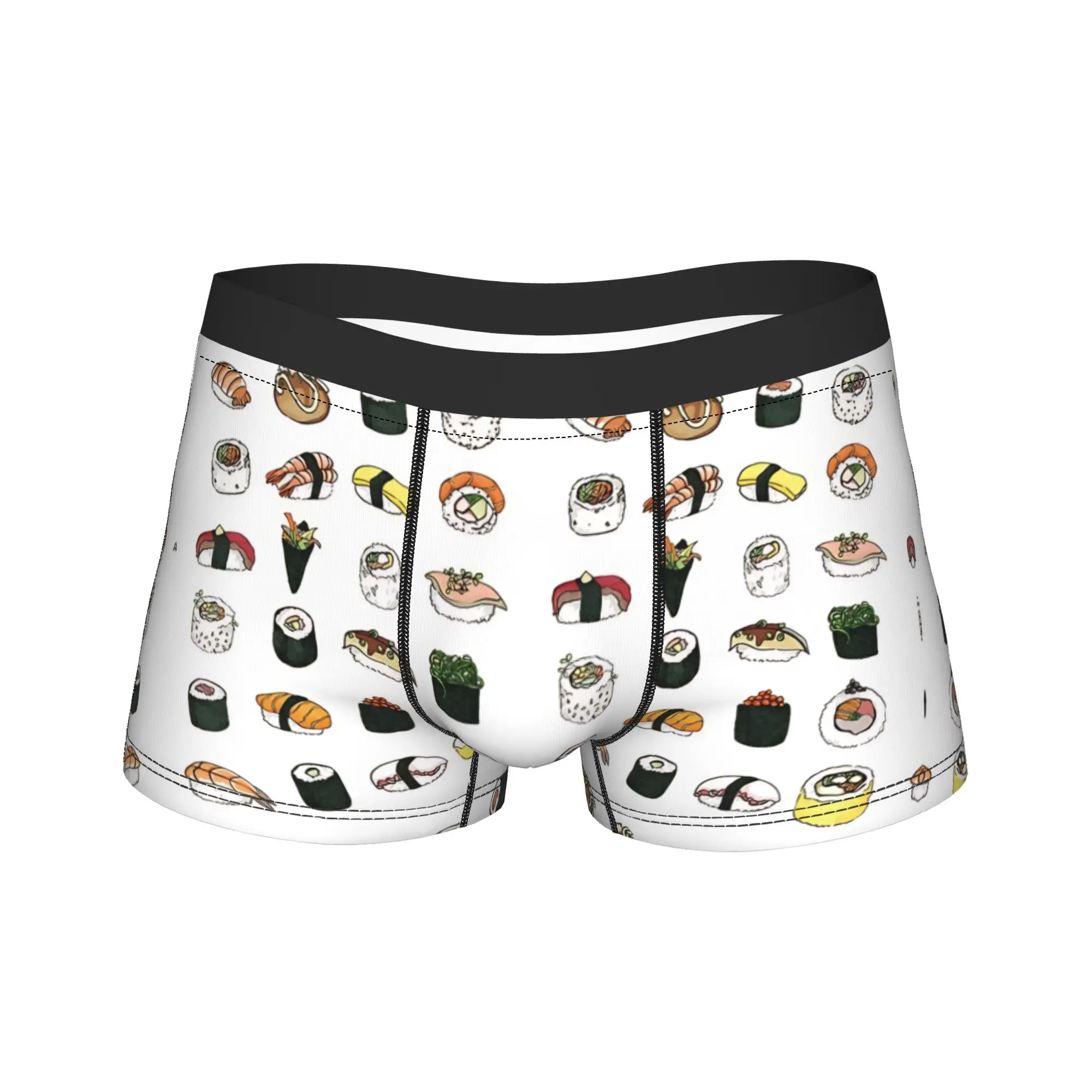 

Sushi Pattern Underwear Men's Boxer Brief Comfortable Boxer Shorts High Quality Design Large Size Underpants