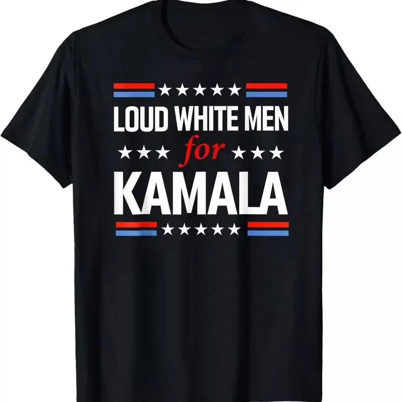 Loud White Men For Kamala Harris President 2024 T Shirt