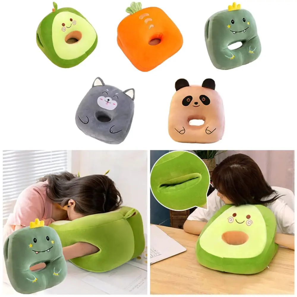 

Cute Animal Nap Pillows Cushions Thick Fruit Cartoon Hand Pillow Soft Comfortable Children's Plush Throw Pillow Office Use