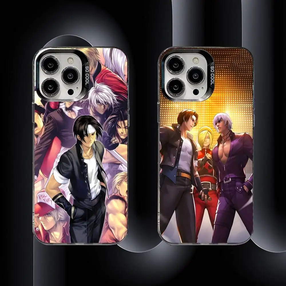 

Game K-King Of F-Fighters Phone Case For iPhone 16,15,14,13,12,11,8,7,Pro,Max,Plus,Mini,XS,SE Anti Fall Black Matte Hard