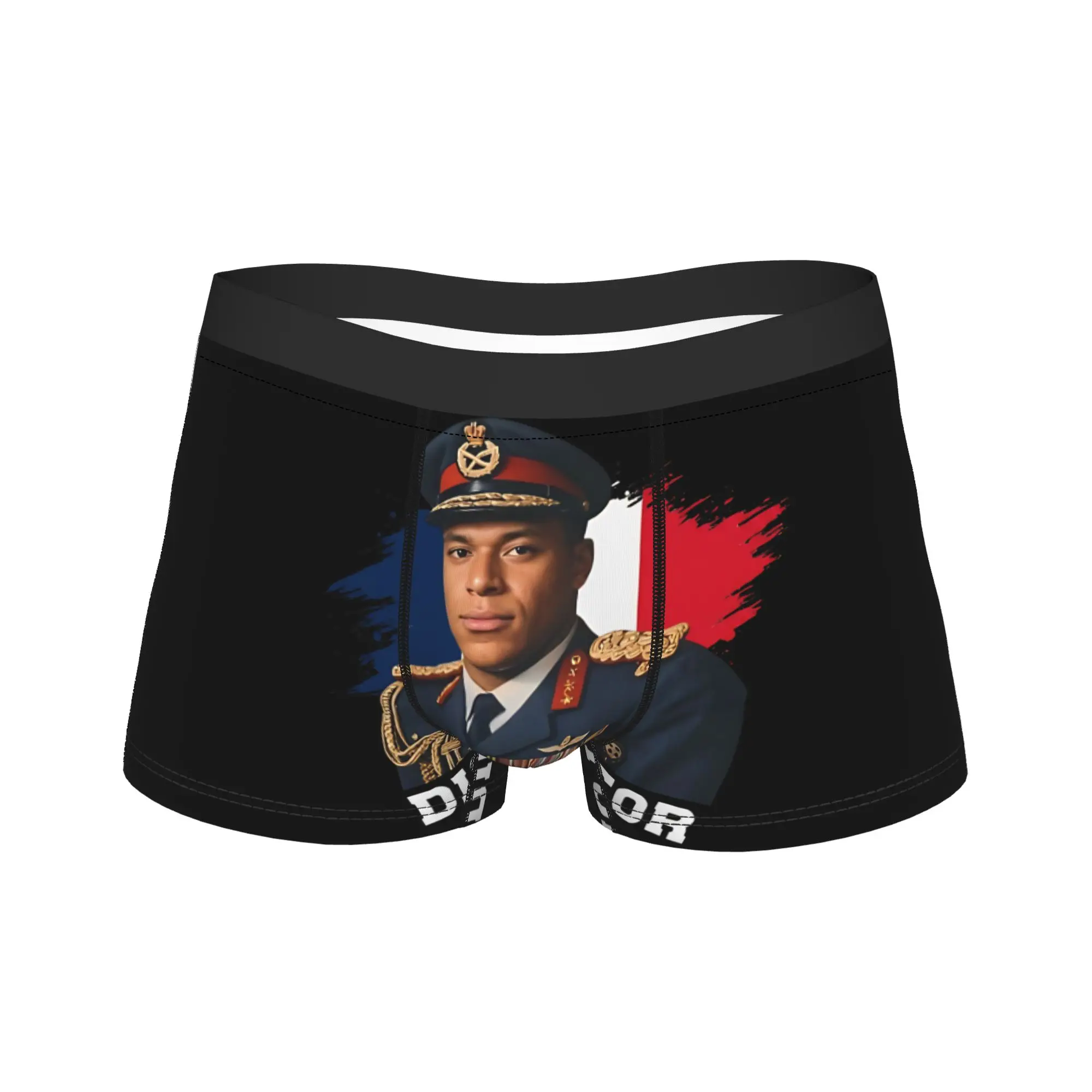 Kylian Mbappe Dictator Norway Football Shorts Briefs  Underwear Quality Males Funny Boxershorts Pattern Plus Size Panties