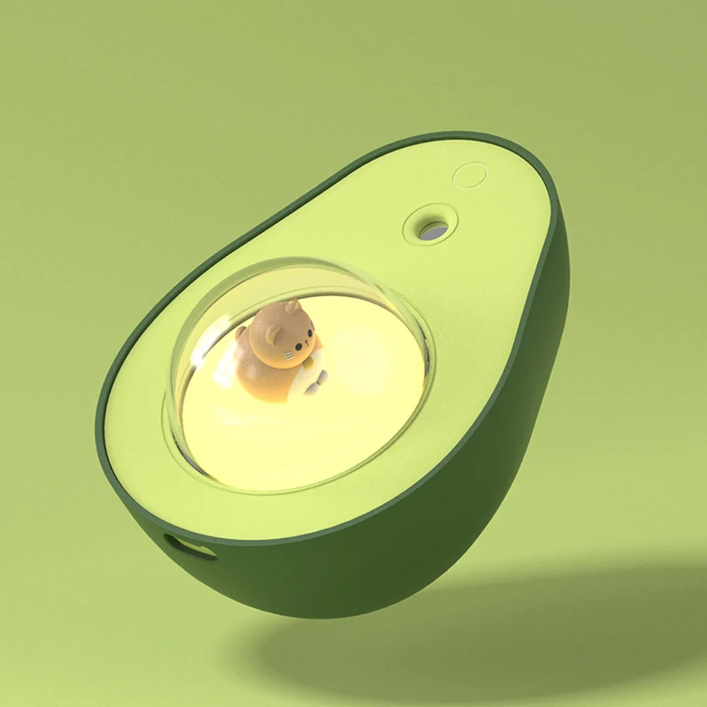 Avocado humidifier night light mini USB rechargeable bedroom office night light air evolution hydration humidifier