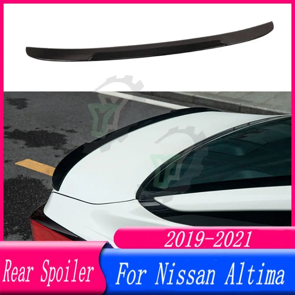 19 20 21 High Quality ABS Plastic Rear Roof Spoiler Trunk Wing Lip Boot Cover For Nissan Altima 2019 2020 2021