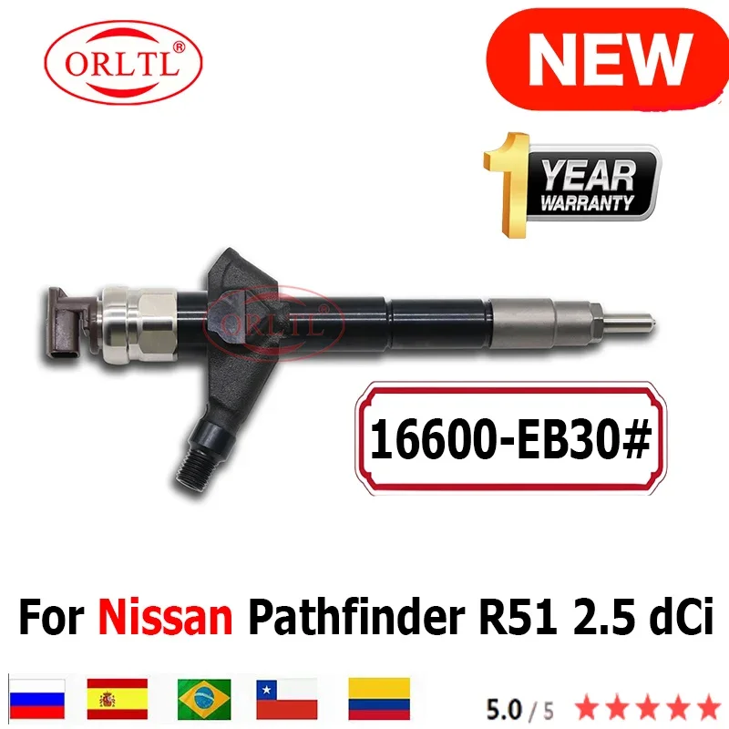 16600-EB30# Genuine Diesel Fuel Injector 16600EB30# High Quality Injector 16600EB30# For Nissan Pathfinder R51 2.5 dCi ORLTL