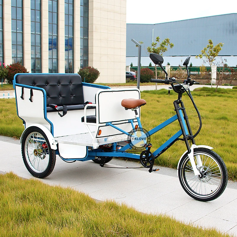 China Heavy Duty Three Wheeler Bike 5 Seats Tuk Tuk Adult Pedicab Rickshaw Shock Absorption Tricycle For 5 Passengers