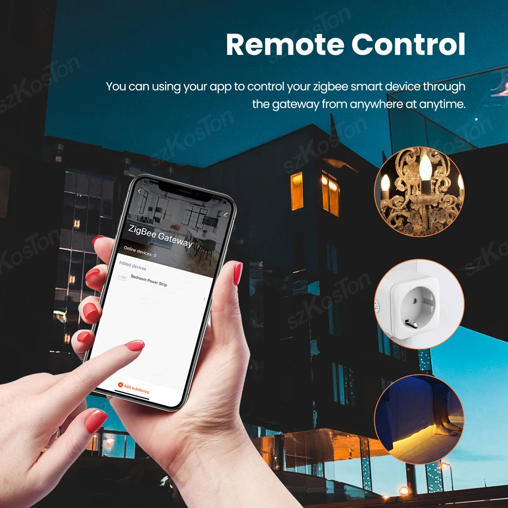 Airies de passerelle filaire Smart Zigbee 3.0, pont Ethernet RJ45 pour les revieeWeLink Andrea Control ZigBee2MQTT, fonctionne avec Alexa Home