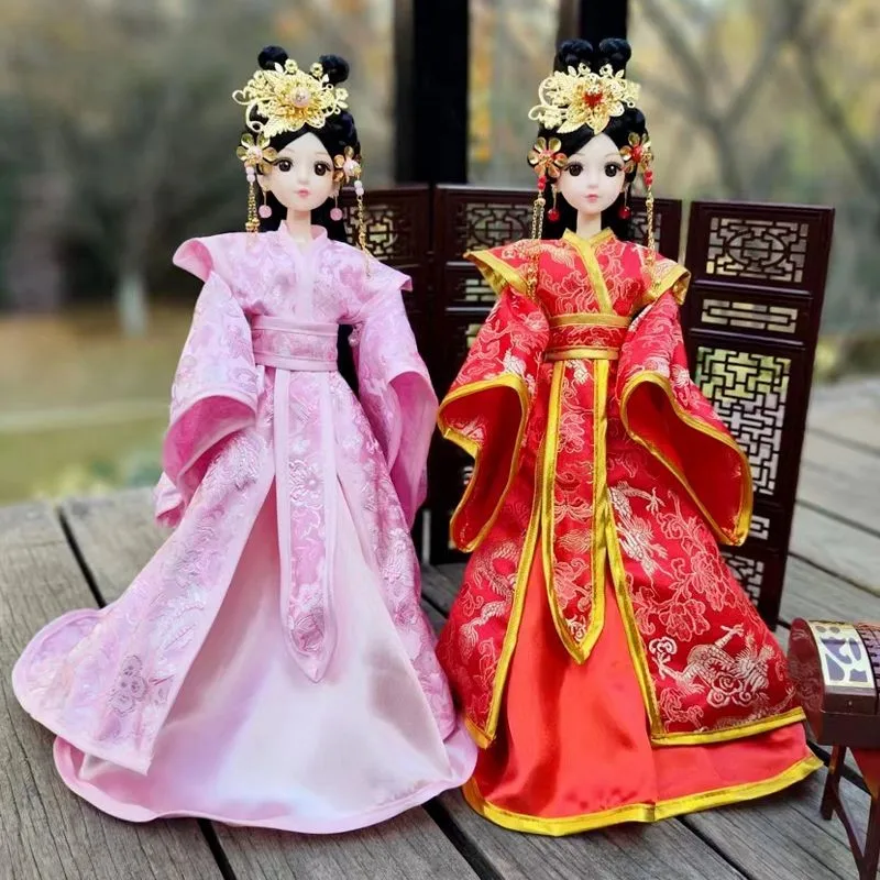 Chinese Style Ancient Costume Model 30cm Hanfu Interchangeable Fairy Princess Home Decoration Ornaments Children\'s Model ZE586