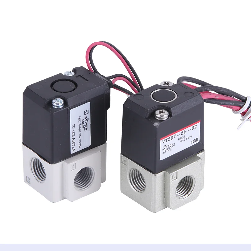 Pneumatic Direct-acting Solenoid Valve High Frequency VT307-3G/4G/5G/6G/4G1/5G1-01/02 Electromagnetic Two Three-way Vacuum Valve