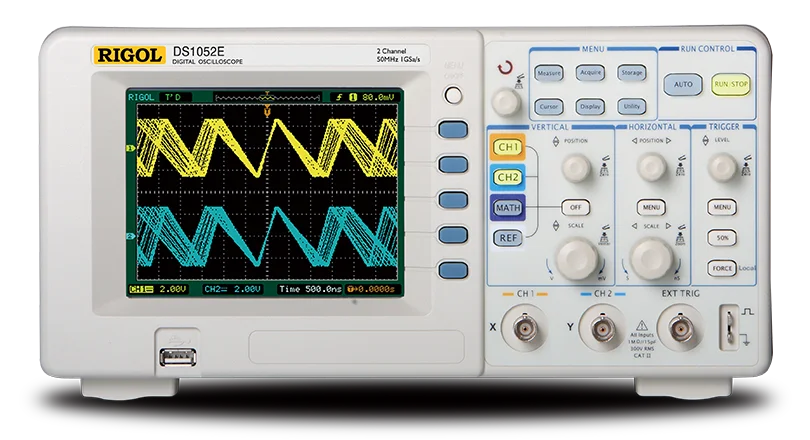 Rigol DS1102Z-E DS1202Z-E, due canali, oscilloscopio digitale 100/200 MHz Generatore integrato a 2 canali con funzionalità complete da 25 MHz