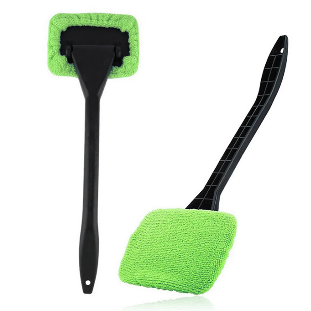 Car Window Cleaner Brush Windshield Cleaning Wash Tool Auto Glass Wiper Dust Removal Defogging With Long Handle Car Wash Tool