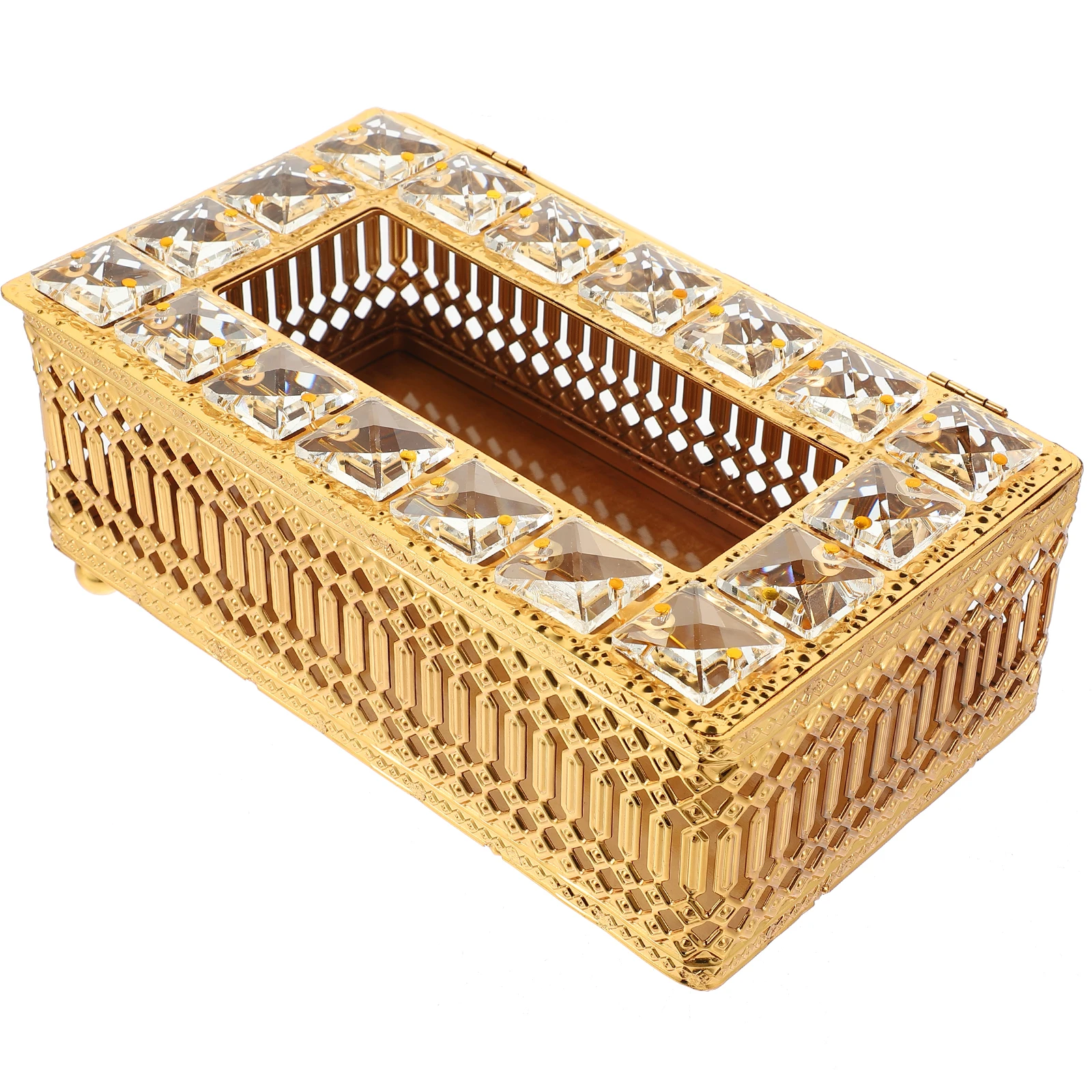 

Tissue Box Cover European Style Rectangular Tissue Box Holder Decorative Napkin Dispenser for Home Office Living