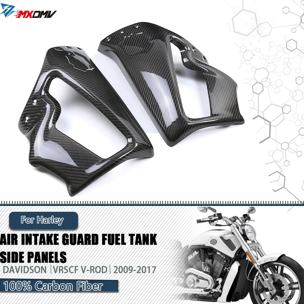 

Air intake Guard Fuel Tank Side Panels Carbon Fiber Front Fairing Motorcycle For Harley Davidson VRSCF V-Rod Muscle 2009-2017