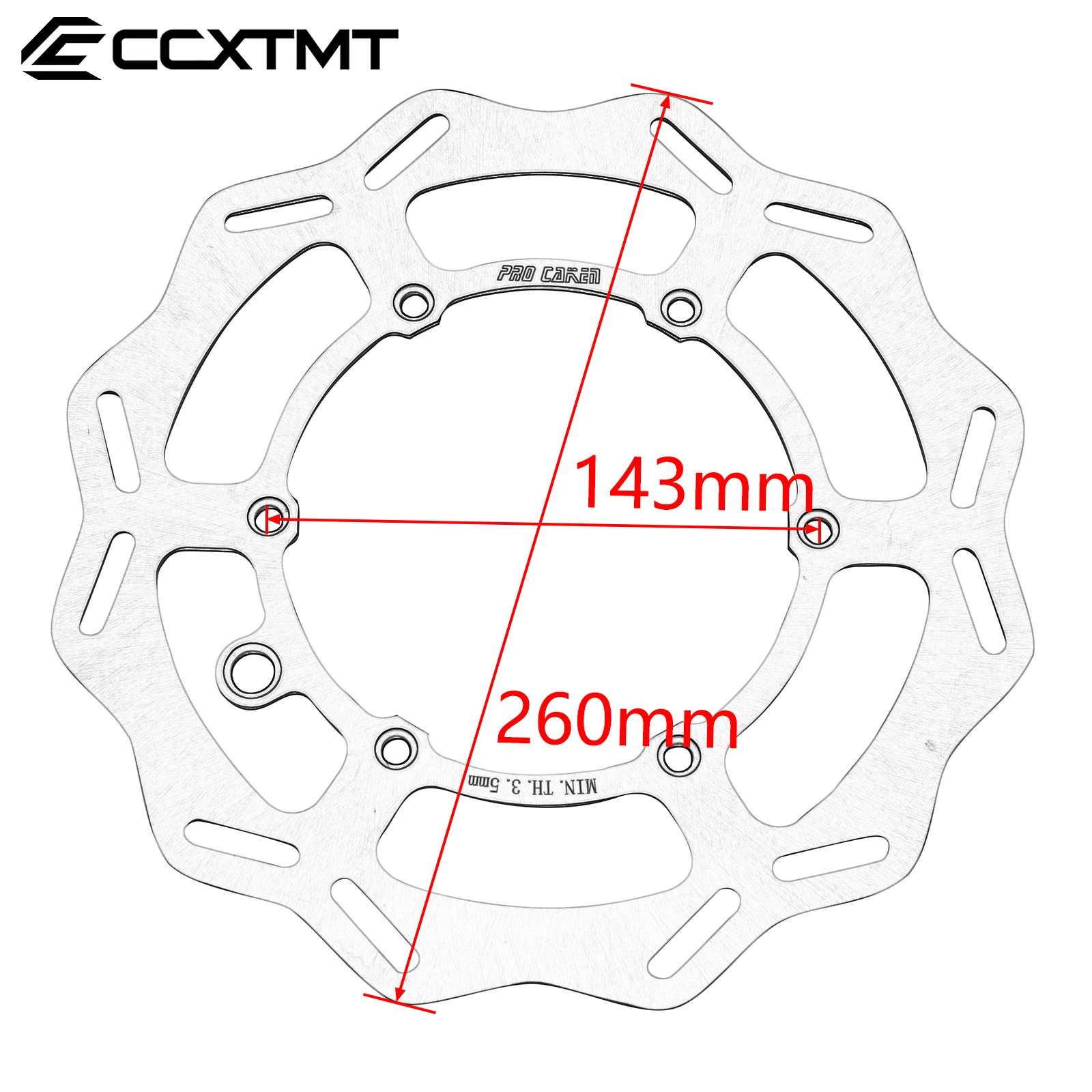 Juego de Rotores de disco de freno delantero y trasero para motocicleta, 260MM, 220MM, para KTM SX SXF EXC EXCF XC XCF XCW 125-500 1994-2021 2022