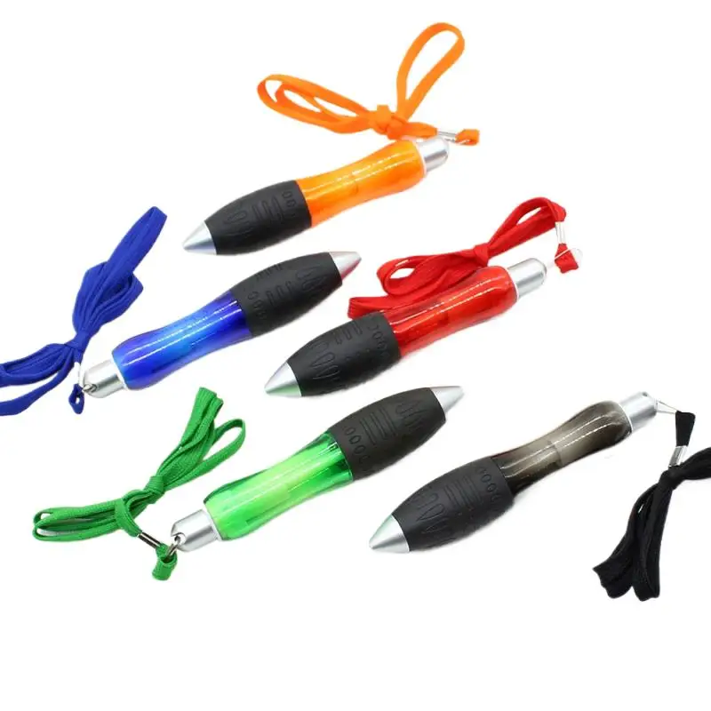 20Pcs Big Fat Pens Heavy Weighted Pens Short Ballpoint Pens with Hanging Rope for Business Office School Party