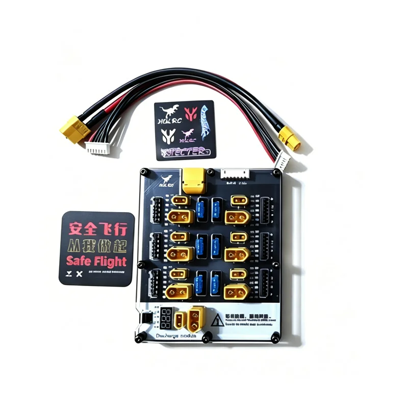 HGLRC Thor 6CH LiPo Charge Discharge Plate, Max 40A Input & 2A Balance Current for 2~6S Packs