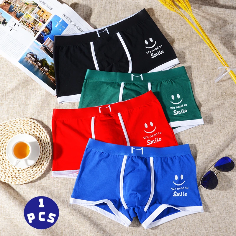 Men\'s Cotton Underpants Trend Boxer Shorts Summer Sports Breathable Comfortable Underwear Teenagers Coton Boxer Shorts XXXL