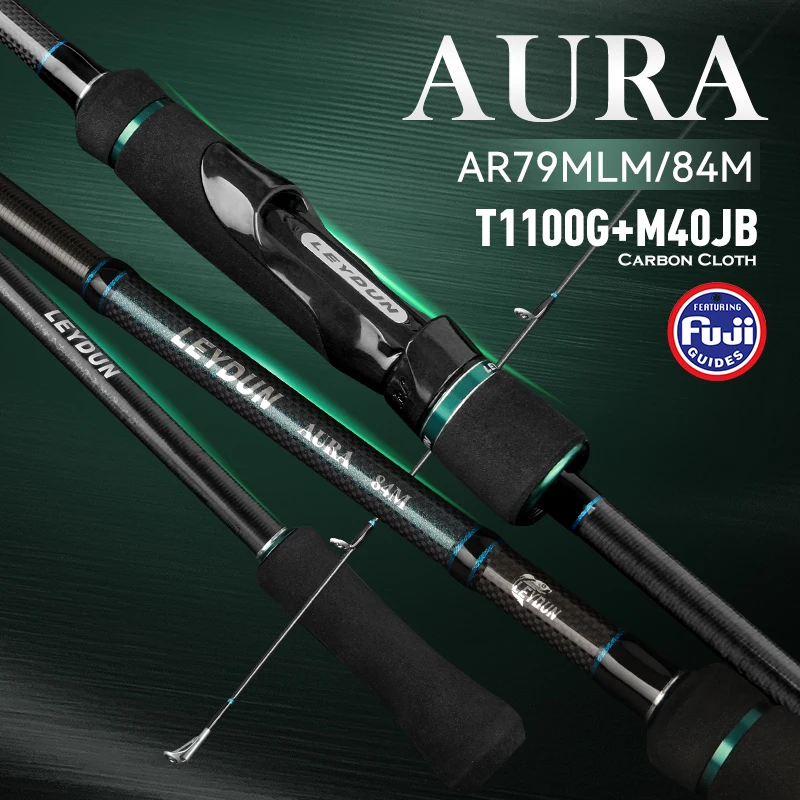 

Удилище спиннинговое Leydun 2026 AURA T1100 с кольцами FUJI, 87.5г, AR79MLM, 84M, для ловли кальмаров с лодки, из углеродного волокна