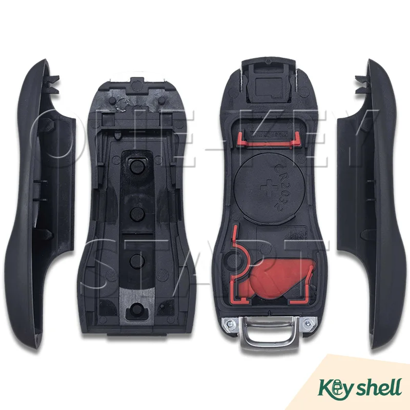 NEW For Panamera 911 convertible Cayenne Taycan 911 2019-2025 Car Key shell and Silicone Key Button Replacement【ONE-KEY START】
