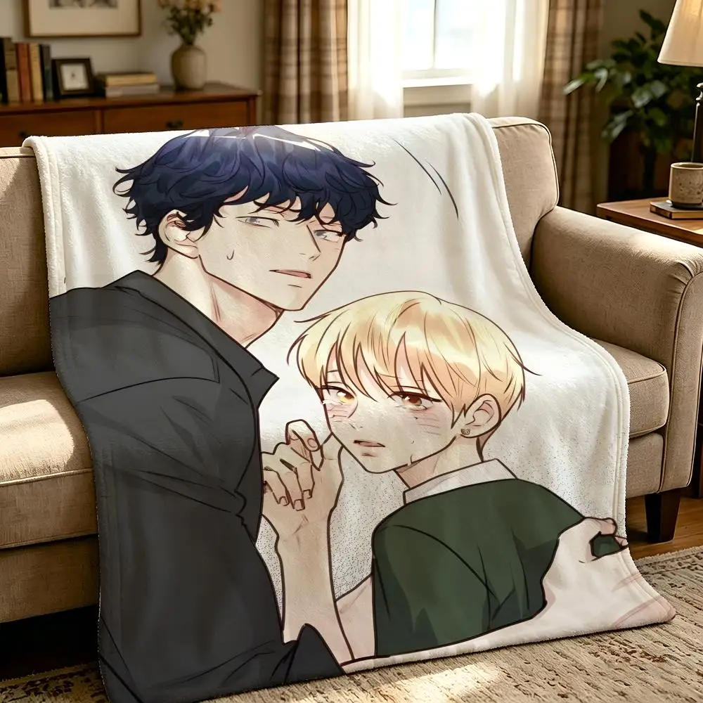 comic L-Love Is An Illusion-n Throw Thick Comfort Flannel Quilt, Multi-scene Use Indoor Outdoor Daily Nap