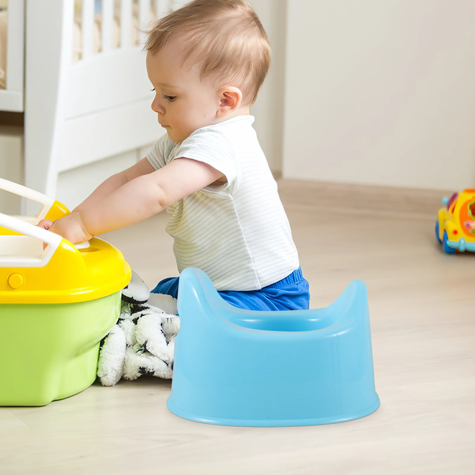 مقعد مرحاض بلاستيكي للتدريب على استخدام المرحاض للأطفال للأولاد والبنات، سهل التنظيف، أجزاء قابلة للإزالة للأطفال الصغار