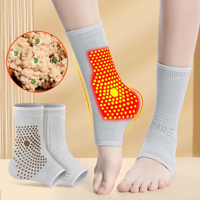 Ankle Support Graphene Keep Warm Foot Support Cold Protection Anti-Fatigue Self-Heating Sleeve Mugwort Joint Sprain Ankle Brace